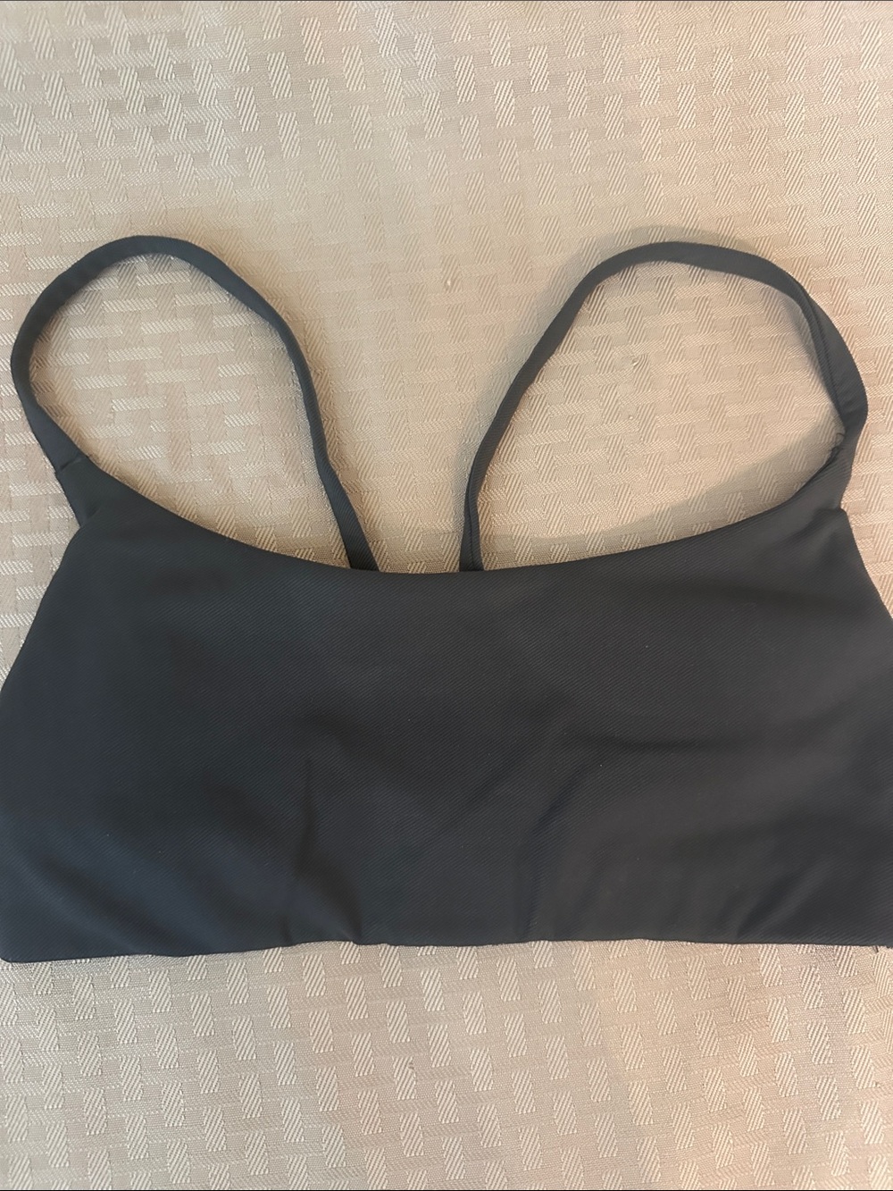lululemon athletica Black Slim-Strap Bralette